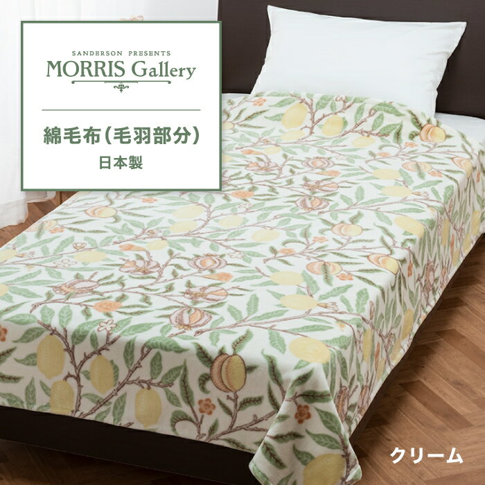 楽天SLEEPSQUARE　楽天市場店綿毛布 モリスギャラリー MORRIS Gallery 毛布 コットン 綿100％ オーガニックコットン オーガニック フルーツ レモン ザクロ FRUIT シングル シングルサイズ 冷房対策 夏 夏用 泉大津 nishikawa 東京西川 西川 寝具 FQ03101009 MG3601