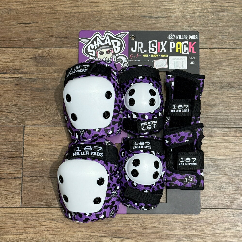 Rakuten - スケートボード BMX プロテクター187 KILLER PAD JR PURPLEカラージュニアサイズサイズ 肘、膝、手首を守る3点セット