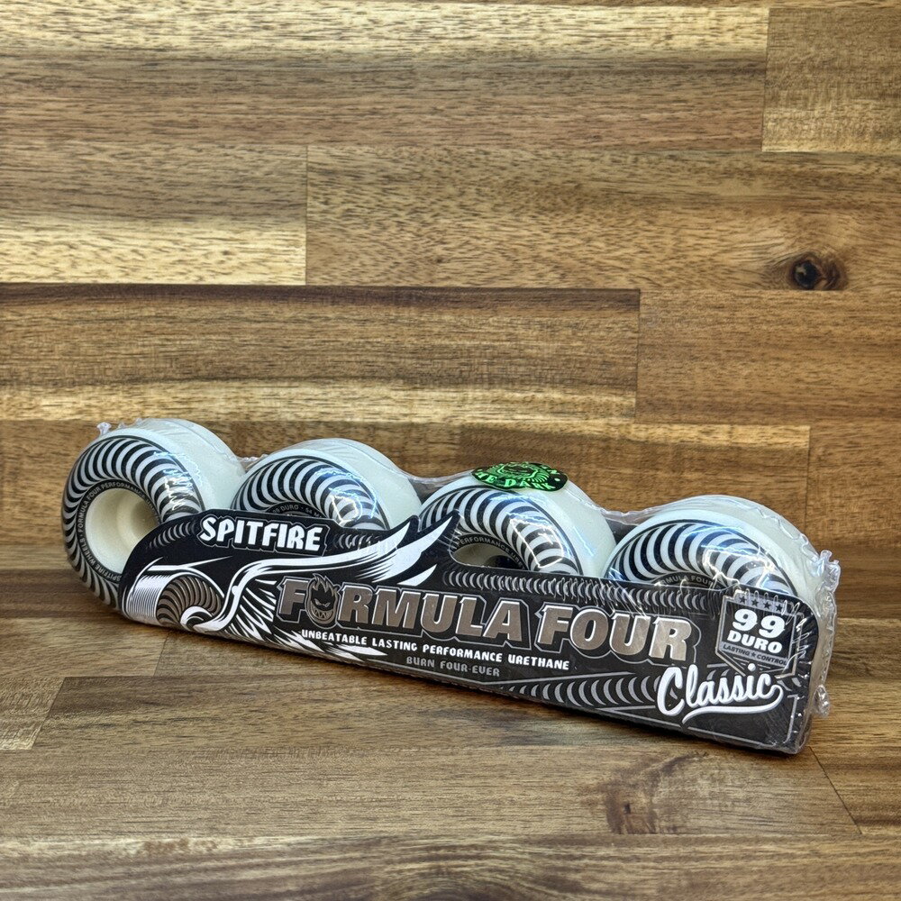 SPITFIRE スピットファイヤー FORMULA FOUR F4 99D GLOW CLASSIC 54mm Natural/White スケートボード ウィール 4個セット