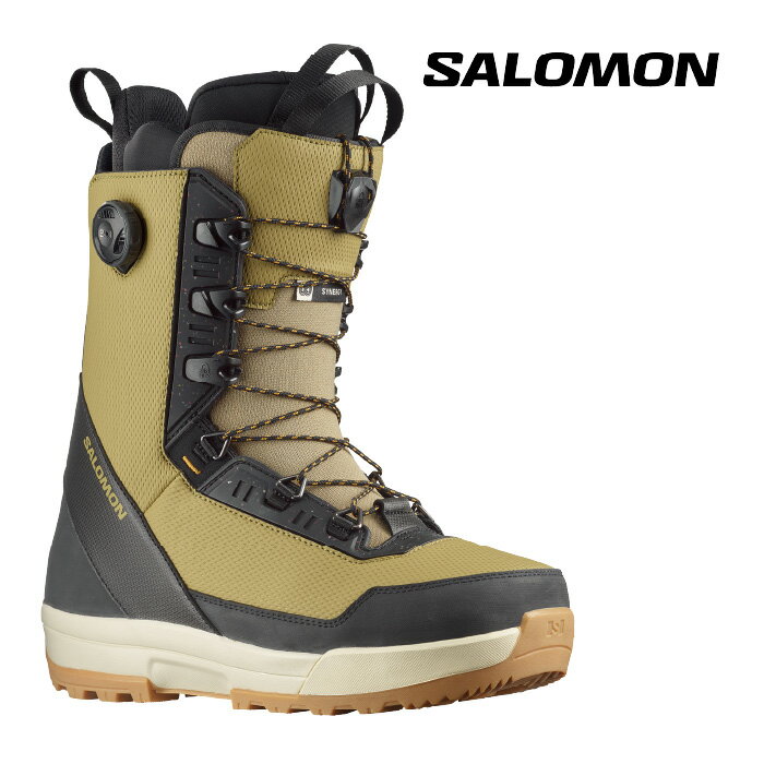 【シーズン間近！SALE40%OFF】サロモン ブーツ 23-24 SALOMON SYNERGY PWL SJ BOA Dried Herb/Black/Bone White MEN'S シナジー ボア スノーボード メンズ 男性 日本正規品