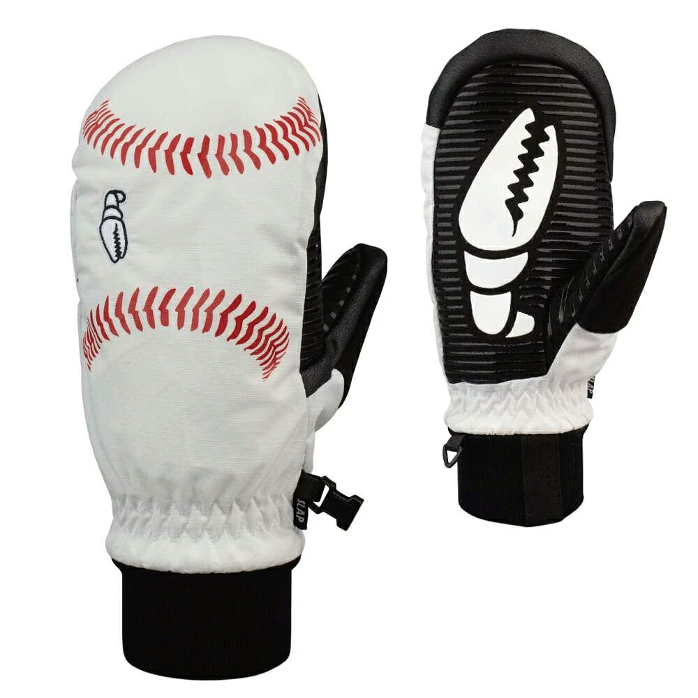 CRABGRAB クラブグラブ SLAP MITTEN スラップミトン Baseball Mサイズ スノーボード グローブ ミトン 野球ボールデザインの商品画像