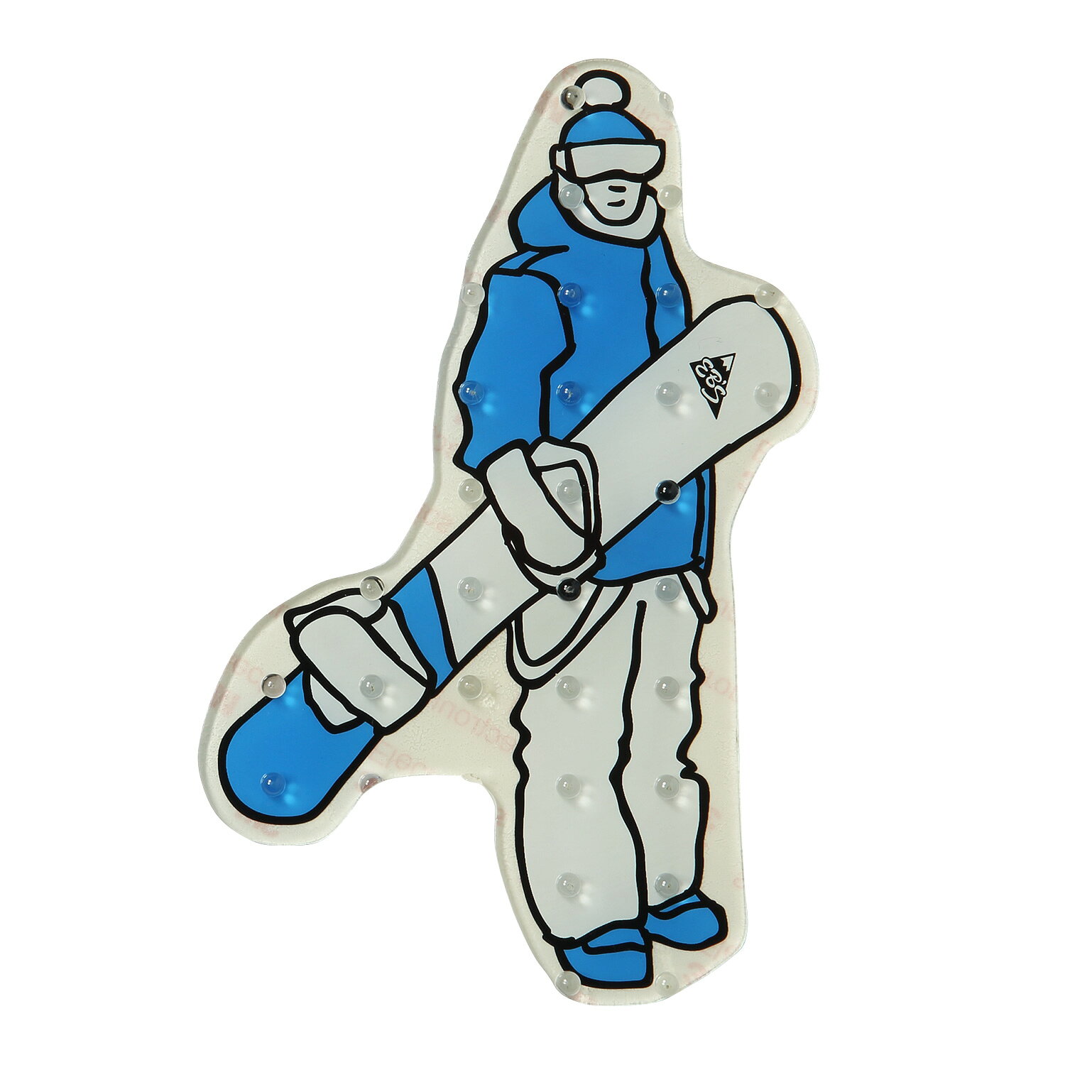 eb’s「STOMP SNOWBOARDER」は、SNOWBOARDERモチーフでデッキ面を飾りながら、片足操作を補助するスノーボード用デッキパッドです。実用性だけでなくSNOWBOARDERのデザインでボードへ個性を加えたい方に向け、片足操作を補助しながら、ボードへモデル固有のアクセントを加えます。 本体サイズは101×155mmです。雪や低温環境で使うデッキパッド向けのTPU素材を使用しています。SNOWBOARDERをかたどったモデル固有のデザインです。後ろ足を外したスケーティングやリフト乗降時に、ブーツを置く位置のグリップを補助します。 リフトの乗り降りや平地でのスケーティングでは、後ろ足をバインディングから外したままボードを扱います。STOMP SNOWBOARDERは、そのときブーツを置く位置へグリップを加え、片足での取り回しを補助するアイテムです。短い移動を何度も繰り返すゲレンデだからこそ、足を置きやすい配置と、ボードのデザインを生かす見た目の両方にこだわれます。 ご購入前に必ずご確認ください 当店の商品ページをご覧いただき、誠にありがとうございます。 安心してお買い物いただくため、ご注文前に下記内容を必ずご確認ください。 ■ 商品画像・カラー・仕様について 本商品は、商品画像・商品説明・メーカー資料・カタログ画像等に基づいて販売しております。 撮影環境やご使用のモニター設定により、実際の商品と色味・質感が異なって見える場合がございます。 また、メーカー都合により、掲載画像と実際にお届けする商品で、デザイン・カラー・仕様・ロゴ位置等が一部変更となる場合がございます。 これらはメーカー正規仕様の範囲内となり、使用に支障のないものについては不良品には該当いたしません。 ■ 在庫について 当店では、実店舗と通販在庫を共有しております。 在庫管理には十分注意しておりますが、ご購入のタイミングによっては売り切れとなる場合がございます。 万が一、在庫切れとなった場合は、代替商品のご提案、またはキャンセルのご連絡をさせていただきます。 ■ 海外ブランド製品について 海外ブランド製品は、製造工程や検品基準の違いにより、軽微な塗装ムラ・表面の点・微細な凹凸・小さな擦れ等が見られる場合がございます。 これらはメーカー基準内の仕様であり、通常使用に支障がないものについては不良品には該当いたしません。 ■ 価格について メーカー希望小売価格は、メーカーサイト・メーカー資料等に基づいて掲載しています。 ■ 展示品・アウトレット・特価商品について 当店では、メーカー希望小売価格より20％以上割引されている商品を「特価商品」として販売しております。 特価商品には、実店舗でのディスプレイ商品、旧モデル、型落ち商品、長期保管品、展示品等が含まれる場合がございます。 そのため、化粧箱や商品本体にキズ・擦れ・汚れ等が見られる場合がございます。 あらかじめ商品の特性をご理解いただいたうえでご注文ください。 ■ 加工作業について WAX加工やバインディング取付け作業を行う場合、作業工程上、専用バイスで商品を固定することがございます。 その際、商品表面に軽微なキズや跡が付く場合がございますが、使用に支障のないものについては不良品には該当いたしません。 ■ 返品・キャンセル・交換について ご注文確定後のキャンセル、内容変更、交換はお受けできません。 「イメージと違う」「サイズが合わない」「色味が思っていたものと違う」「デザインが異なるように感じる」「注文を間違えた」等、お客様都合による返品・交換はお受けしておりません。 商品不良・誤配送を除き、返品・交換はお受けできません。 特価商品、アウトレット商品、展示品、加工済み商品につきましても、お客様都合による返品・交換はお受けできません。 上記内容をご確認・ご了承のうえ、ご注文をお願いいたします。