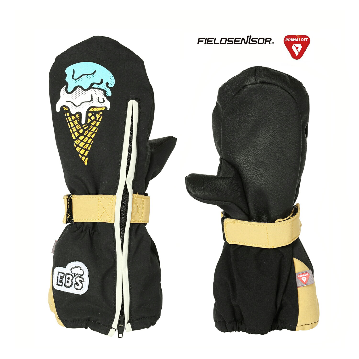 eb’s「CHILD MITT」は、幼児が手を入れやすいロングファスナーを備えた、110・120サイズのミトンです。 保護者が着脱を手伝いやすく、雪遊びで外れにくい幼児用グローブを探す方に向け、子どもの握りやすさと、保護者が扱いやすい着脱を両立します。 大きく開くロングファスナーで手入れを行いやすくなっています。 手首の固定バンドで不意に外れにくく調整できます。 中綿にPrimaLoft、掌裏地に東レフィールドセンサーを使用しています。 110は3〜4歳、120は4〜5歳が目安で、グローブリーシュを標準装備しています。 子どもの雪遊びでは、転んだり雪へ手をついたりする回数が多く、グローブの着脱も保護者が手伝う場面があります。 CHILD MITTは、手を入れやすく外れにくい状態を作り、遊んでいる途中の付け直しを減らしたいときに役立ちます。 指を動かせること、手首を無理なく固定できること、本人が嫌がらないフィットを優先してください。 ご購入前に必ずご確認ください 当店の商品ページをご覧いただき、誠にありがとうございます。 安心してお買い物いただくため、ご注文前に下記内容を必ずご確認ください。 ■ 商品画像・カラー・仕様について 本商品は、商品画像・商品説明・メーカー資料・カタログ画像等に基づいて販売しております。 撮影環境やご使用のモニター設定により、実際の商品と色味・質感が異なって見える場合がございます。 また、メーカー都合により、掲載画像と実際にお届けする商品で、デザイン・カラー・仕様・ロゴ位置等が一部変更となる場合がございます。 これらはメーカー正規仕様の範囲内となり、使用に支障のないものについては不良品には該当いたしません。 ■ 在庫について 当店では、実店舗と通販在庫を共有しております。 在庫管理には十分注意しておりますが、ご購入のタイミングによっては売り切れとなる場合がございます。 万が一、在庫切れとなった場合は、代替商品のご提案、またはキャンセルのご連絡をさせていただきます。 ■ 海外ブランド製品について 海外ブランド製品は、製造工程や検品基準の違いにより、軽微な塗装ムラ・表面の点・微細な凹凸・小さな擦れ等が見られる場合がございます。 これらはメーカー基準内の仕様であり、通常使用に支障がないものについては不良品には該当いたしません。 ■ 価格について メーカー希望小売価格は、メーカーサイト・メーカー資料等に基づいて掲載しています。 ■ 展示品・アウトレット・特価商品について 当店では、メーカー希望小売価格より20％以上割引されている商品を「特価商品」として販売しております。 特価商品には、実店舗でのディスプレイ商品、旧モデル、型落ち商品、長期保管品、展示品等が含まれる場合がございます。 そのため、化粧箱や商品本体にキズ・擦れ・汚れ等が見られる場合がございます。 あらかじめ商品の特性をご理解いただいたうえでご注文ください。 ■ 加工作業について WAX加工やバインディング取付け作業を行う場合、作業工程上、専用バイスで商品を固定することがございます。 その際、商品表面に軽微なキズや跡が付く場合がございますが、使用に支障のないものについては不良品には該当いたしません。 ■ 返品・キャンセル・交換について ご注文確定後のキャンセル、内容変更、交換はお受けできません。 「イメージと違う」「サイズが合わない」「色味が思っていたものと違う」「デザインが異なるように感じる」「注文を間違えた」等、お客様都合による返品・交換はお受けしておりません。 商品不良・誤配送を除き、返品・交換はお受けできません。 特価商品、アウトレット商品、展示品、加工済み商品につきましても、お客様都合による返品・交換はお受けできません。 上記内容をご確認・ご了承のうえ、ご注文をお願いいたします。