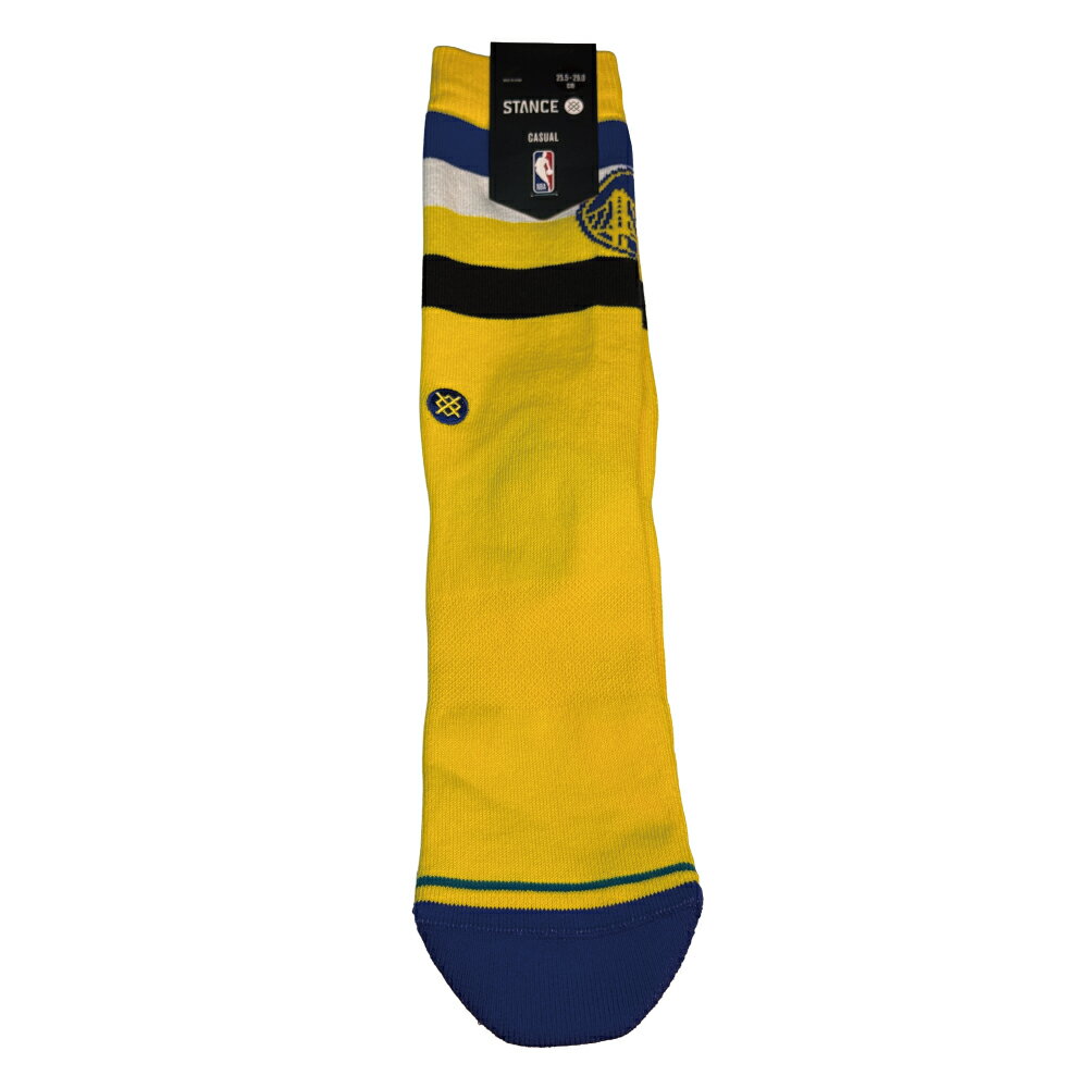 Rakuten - STANCE スタンス A556D25WBC BLU NBA ゴールデンステート・ウォリアーズ クルーソックス 靴下 メンズ レディース ユニセックス 25.5~29.0cm