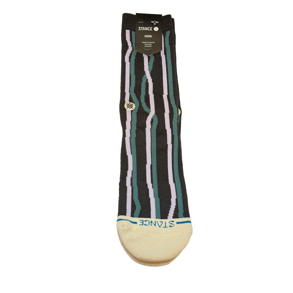 Rakuten - STANCE SOCKS スタンス ソックス KELP CREW CL26210-1220024 クルーソックス メンズ 靴下 Lサイズ 25.5?29cm CHARCOAL チャコールグレー 海藻モチーフ コームドコットンブレンド