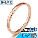 TICENTRAL チタン リング ピンキーリング 幅2mm 軽量 極細 細い 指輪 メンズ レディース シンプル ファッション ジュエリー