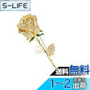 EZ PEACH ブローチ 人工真珠 バラ パール花コサージュ高級胸飾り卒業式入学式結婚式発表会パーティーなど お誕生日母の日記念日クリスマスなどの女性への贈り物 (Gold)