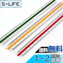 Selinear 三角スケール 小規模 定規 30cm プラスチック 耐久性 高精度 6種類のスケールインテリアデザイン 建築士用 工業用スケール 学校 (1:...