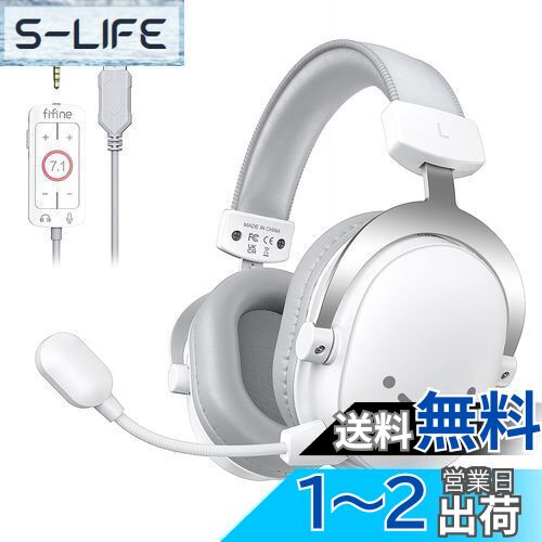 FIFINE ߥ󥰥إåɥå 7.1饦ɥ ͭ 3.5mm/USB³ 50mmɥ饤С æ弰ظޥդ ...
