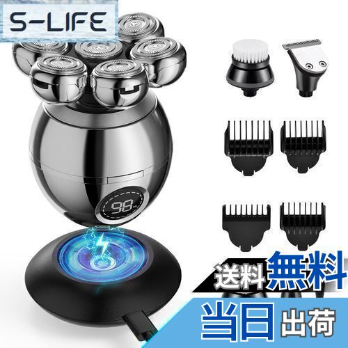 【送料無料】スキンヘッド用シェーバー スキンヘッド シェーバー 2つ充電方法 Beedove 6 in 1 スキンヘッド用電気シェーバー 7D ひげそり 電動 ...