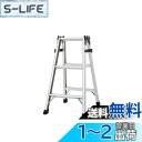 【送料無料】長谷川工業(Hasegawa) アルミ軽量はしご兼用脚立 天板トレー付 (81cm) RC-09c (10940)