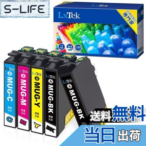 S-LIFE㤨̵֡LxTek MUG-4CL ߴ󥯥ȥå ץ(Epson MUG ޥå  4å+1(5 //ɽ/ EW-452A EW-052AפβǤʤ1,932ߤˤʤޤ