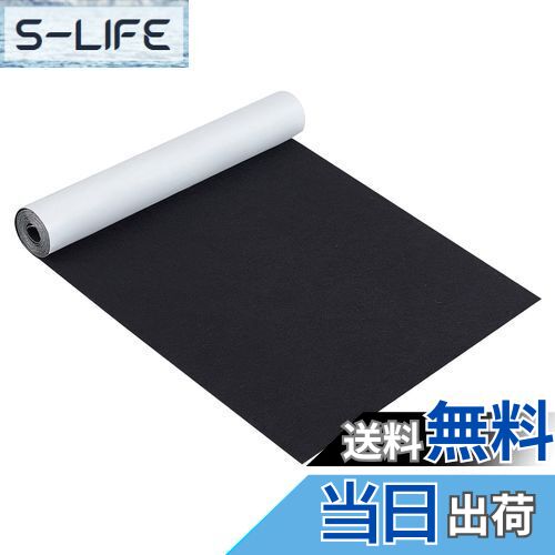 【送料無料】BENECREAT 長さ2m幅40cm 黒色自己接着フェルト生地シート厚さ1mm 粘着性 ジュエリー引き出しボックスライナー コスチュームアート クラフト ハロウィーン