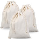 dodtazz 無地 巾着袋 大きいサイズ 30 × 40cm 収納袋 巾着 収納ポーチ 引きひも袋 (3枚セット)