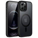 JETech iPhone 12 Pro Max 6.7インチ用 (12ProMax) マグネット ケース MagSafeに対応 半透明のマット背面 薄型 耐衝...