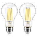 DiCUNO LED電球 E26口金 電球色 60W形相当 エジソン電球 6W フィラメント電球 806lm 2700k 一般電球形 クリアタイプ 省エネ 全方向 A60 調光器非対応 2個入