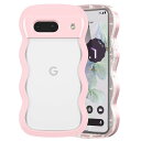 QLTYPRI Google Pixel7a ケース クリア ウェーブ ピクセル 7A ソフト TPU うねうね 透明 ケース おしゃれ 韓国 可愛い 薄型 軽...