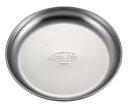 キャプテンスタッグ(CAPTAIN STAG) ステンレス テーブルウェア プレート 皿 食器 キャンププレート 外径16.5×高さ1.6cm 日本製 UW-2025 シルバー