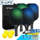 【送料無料】TOMSHOO ピックルボールパドル 2/4個セット USAPA承認 軽量ファイバーグラスピックルボールセット ピックルボール4/8個付き ピックルボールスリングバッグ1個 女性/男性/初心者/プロ向けピックルボールギフト