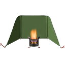 PSKOOK 焚き火陣幕 風避け キャンプ 風防 焚き火 リフレクター 炊き火シート ウインドスクリーン 焚き火シート 風防 キャンプ 帆布製 軽量 難燃性 コ...