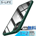 【送料無料】TENDLIN iPhone Xs Max 用ケース クリア 薄型 黄変防止 耐衝撃 アイフォンXs Max対応 6.5インチ カバー(グリーン)