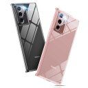 Aunote Galaxy Note20 Ultra ケース クリア 5G 対応 背面ガラス TPUバンパー 薄型 軽量 耐衝撃 レンズ保護 四隅滑り止め ギャラクシーノート20ウルトラケース