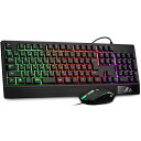 Rii ゲーミング キーボード マウス セット USB有線 RGBバックライト 109キー日本語配列 リストレスト「無変換」/「変換」キー付き 4階段ゲーミングマウス 19キー防衝突 防水 Windows/VISTA/XLinuxなどシステムに対応 RK400