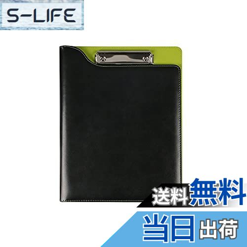 【送料無料】Costowns 革 二つ折り バインダー クリップボード A4 クリップファイル厚 手 pu レザー 書類契約フォルダー 100枚A4資料用紙が収...