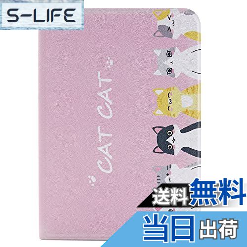 【送料無料】ipad mini6 ケース 手帳型 かわいい 猫柄 プリント ipad mini6 保護カバー おしゃれ スタ..