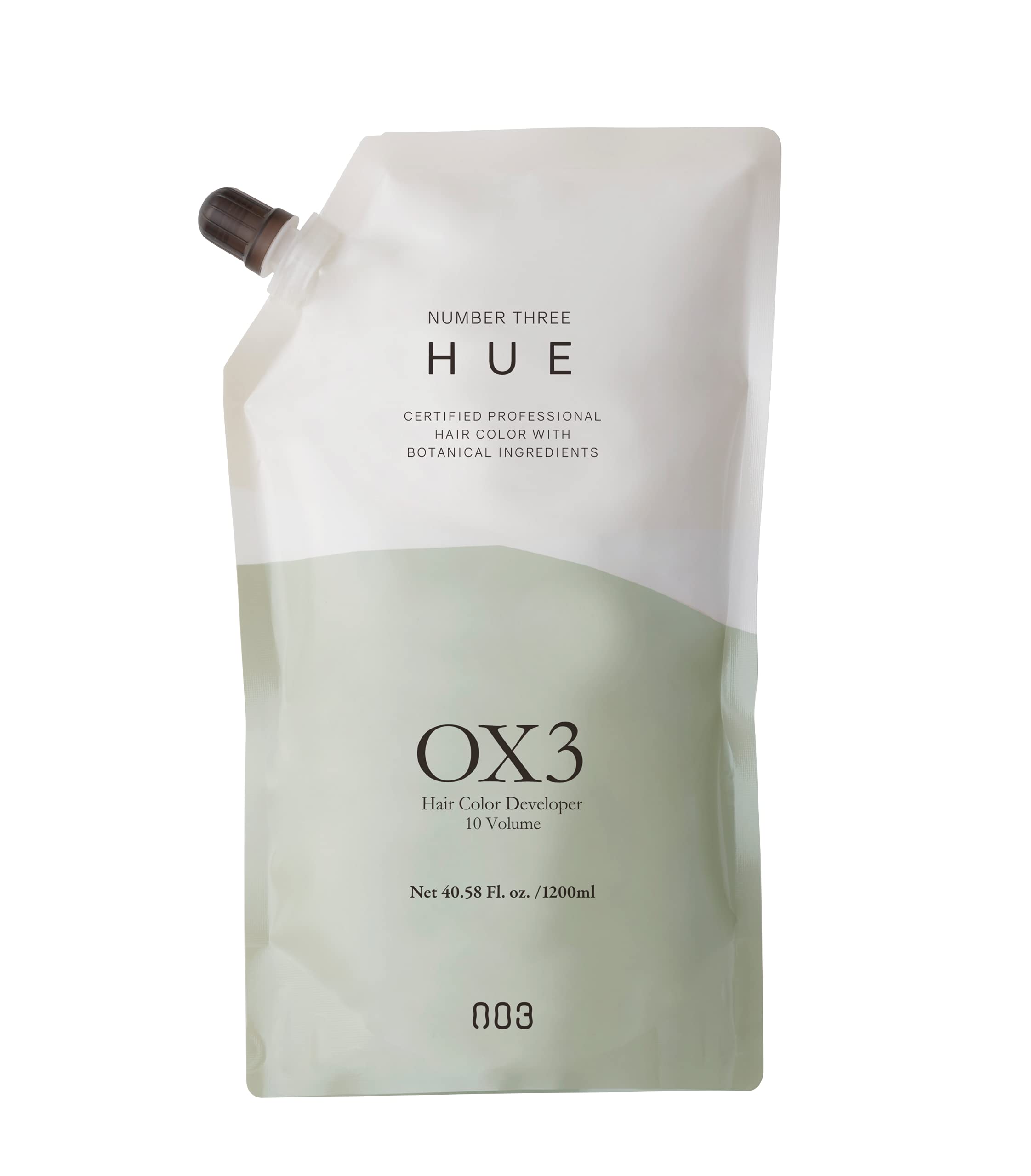 【送料無料】NUMBER THREE(ナンバースリー) 【医薬部外品】ナンバースリーヒュウ OX3 ヘアカラー 無香料 グリーン 1200ml 色：グリーン、サイズ：1200ml
