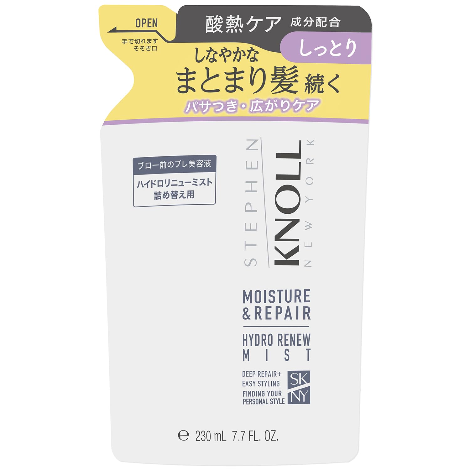 【送料無料】スティーブンノル ヘアミスト ハイドロリニューミスト 色：クリア