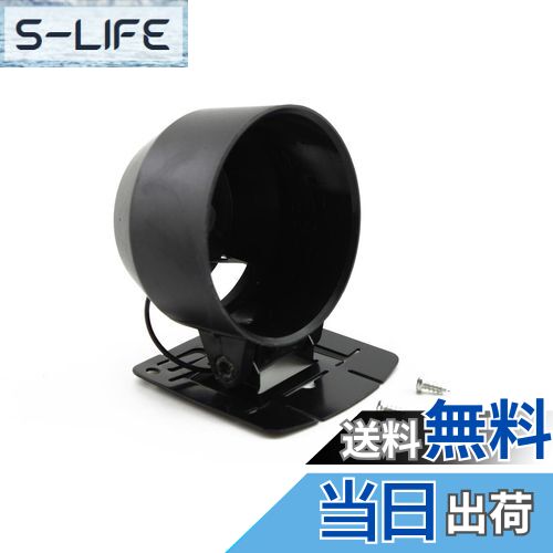 【送料無料】navire 汎用 薄型 ピラーメーター ホルダー ブラック ミドル タイプ オートメーター 60φ 60mm