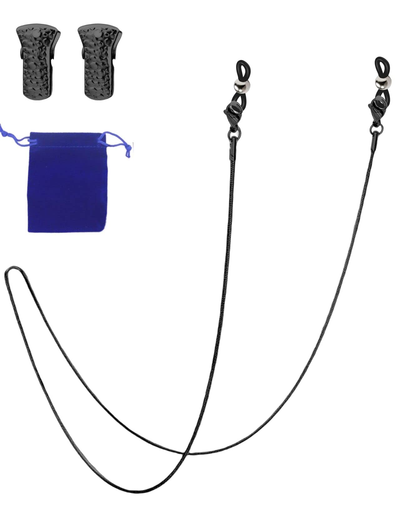 【送料無料】[swars] メガネチェーン マスクストラップ ステンレス 4color 70cm スネークチェーン クリ..