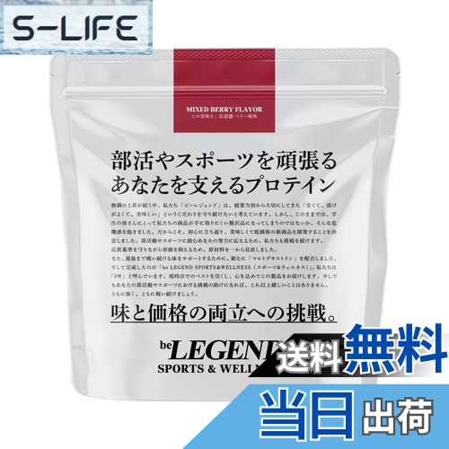 【送料無料】ビーレジェンド beLEGEND プロテイン 3kg ベリー風味 ミックスベリー スポーツ ＆ ウェル..
