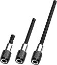 【送料無料】KEWAYO 六角延長 バー 6.35mm 六角軸 延長ビット シャンク ソケット 電動ドライバー インパクト エクステンション ビット工具 60m...
