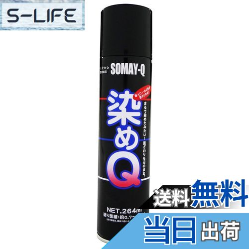【送料無料】染めQテクノロジィ(Somay-Q Technology) 染めQエアゾール ブラック 264ML 油彩