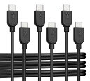 【送料無料】Cable Matters 3 本セット 超柔軟 短い USB-C 充電ケーブル 0.3m、60W USB タイプ C ケーブル、Apple Car...