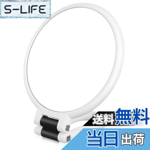 【送料無料】BESTOYARD 手鏡 拡大鏡 10倍 等倍鏡 両面ミラー 卓上 ハンドミラー 壁掛け 3way 鏡 大きめ 鏡 拡大鏡 ハンドル付き両面鏡 卓上手鏡 スタンドミラー 折り畳み式化粧鏡 円形