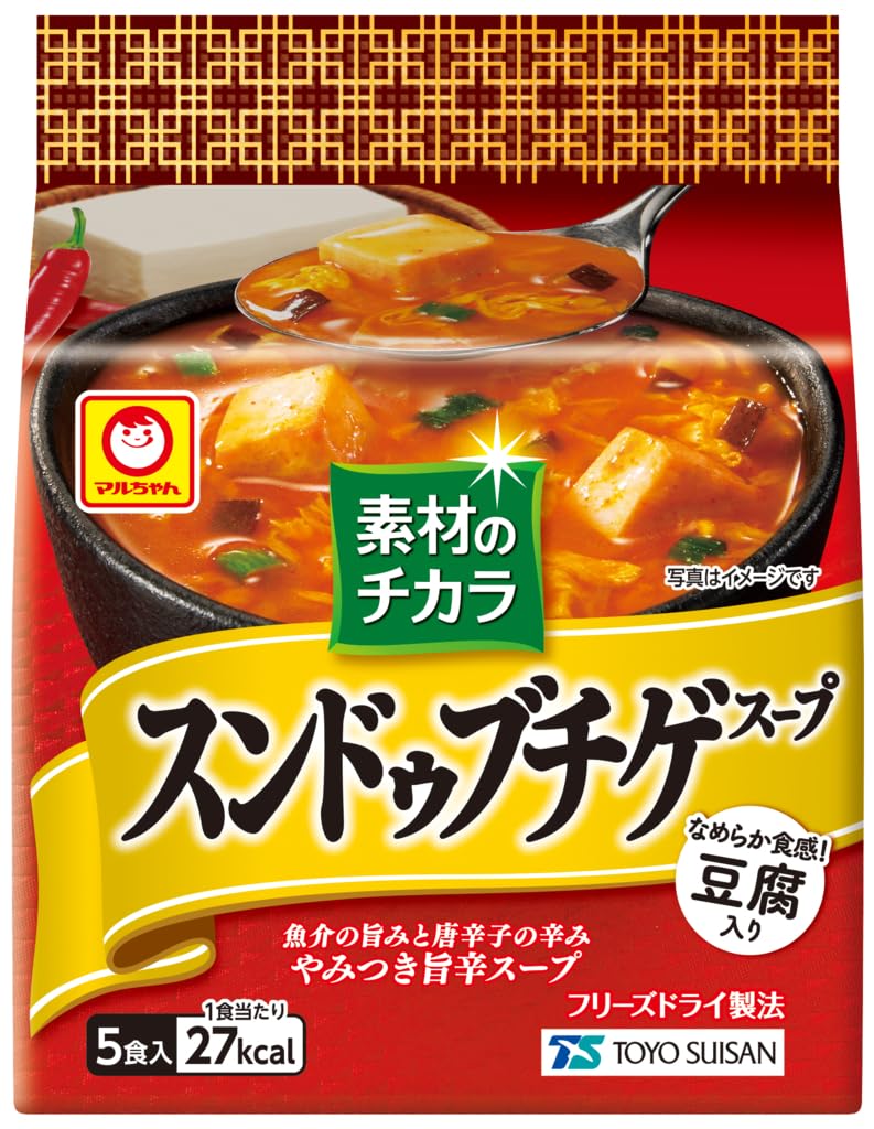 【送料無料】マルちゃん 素材のチカラ スンドゥブチゲスープ ( 5食入×6個 計30個 / インスタントスープ..