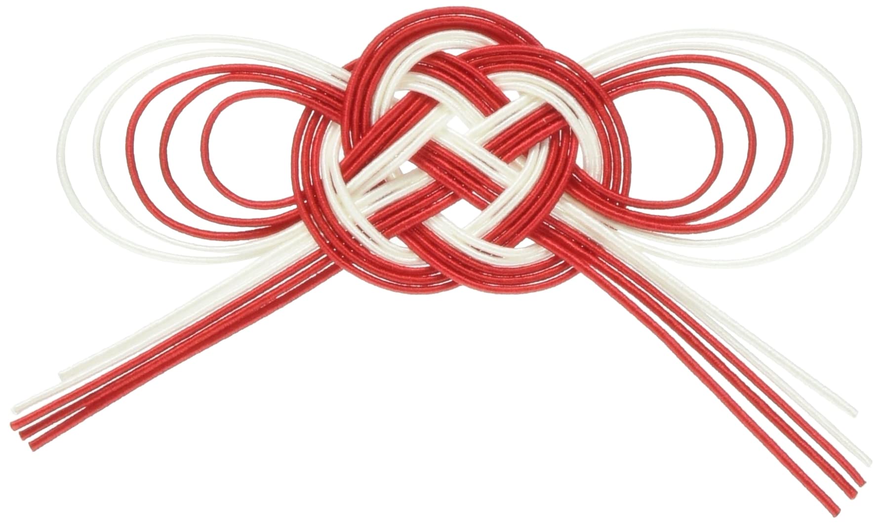 【送料無料】東京堂 水引 華やぎ蝶結び 紅白 約L6.5×W8.5cm 4コ入 MH000035-003