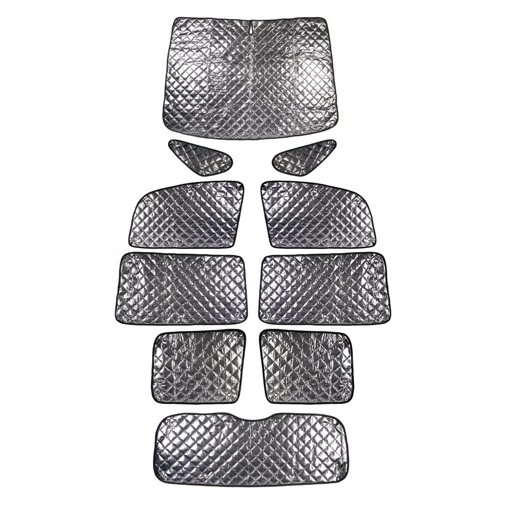 【送料無料】Cartist 三菱 新型デリカ D5 サンシェード 1台分 マルチサンシェード ブラックメッシュサンシェード DELICA D:5 2019年2月-現行 車用 遮光シェード 車窓日よけ 車種専用 5層構造 UVカット 車中泊 着替え 盗難防止 吸盤付き 取付簡単 収納便利 全窓対応 メー