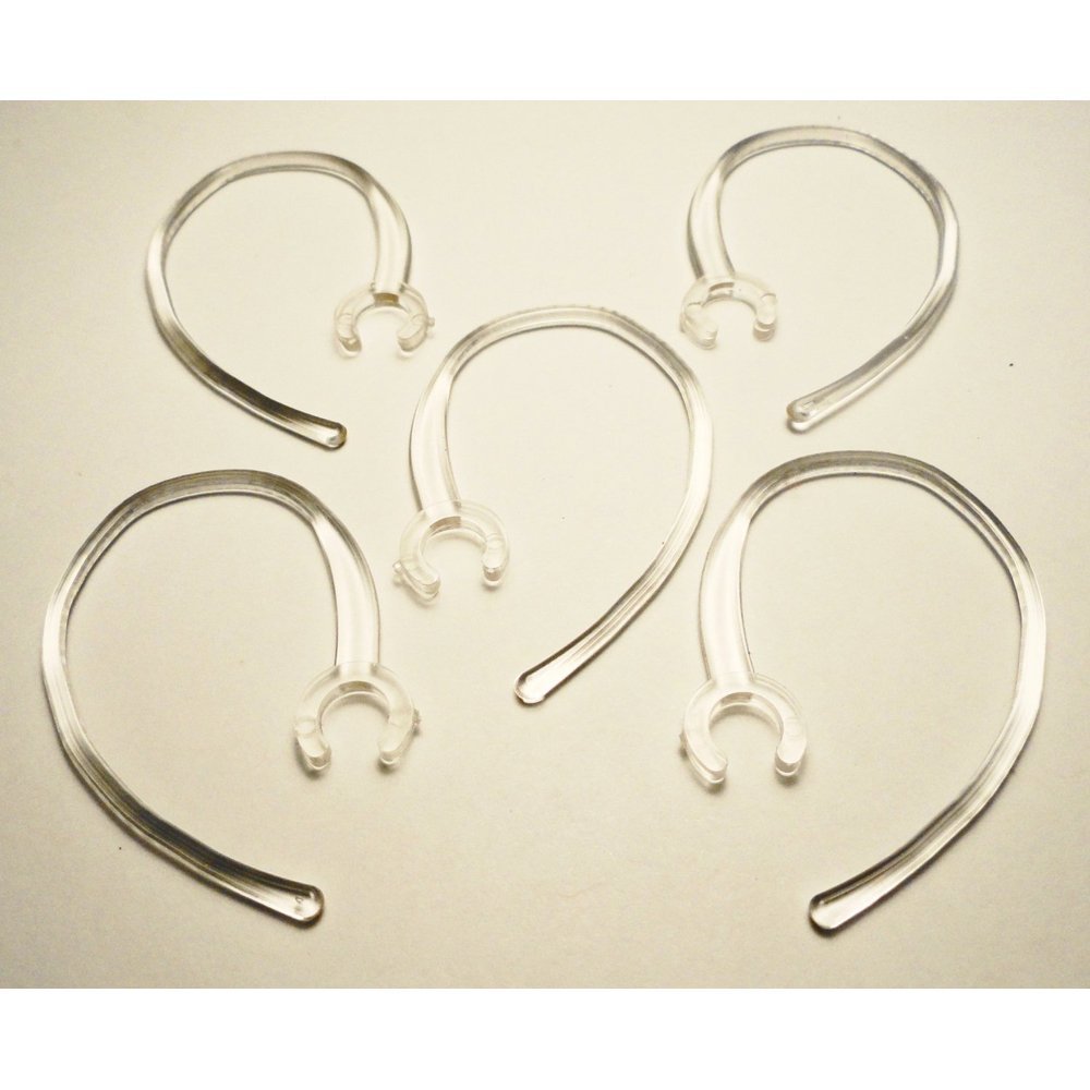 Sound Wave5個入 ユニバーサルデザイン 小型 ブルートゥースのイヤーフック 7mm 透明 クリア Universal Design Bluetooth Headset Earhook Ear Hook Loop Earloop Clip 7C