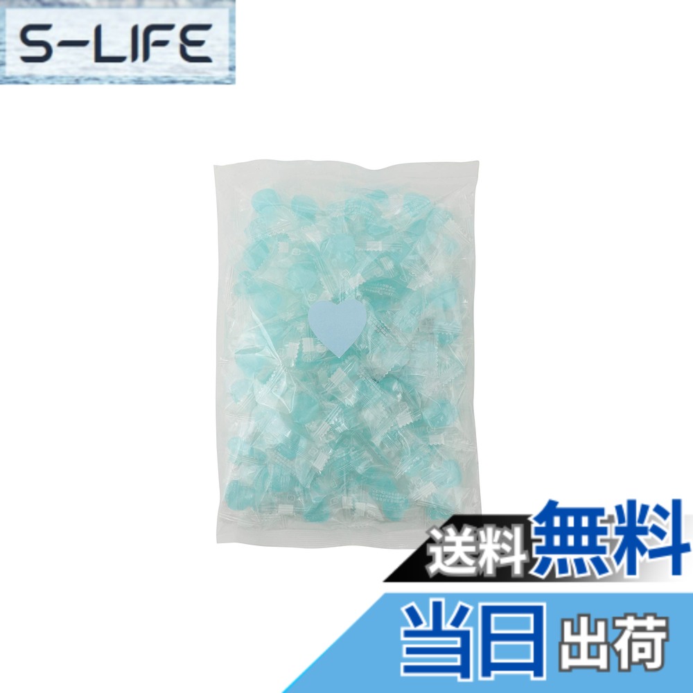【送料無料】金太郎飴本店 カラフルハート飴(水色)400g