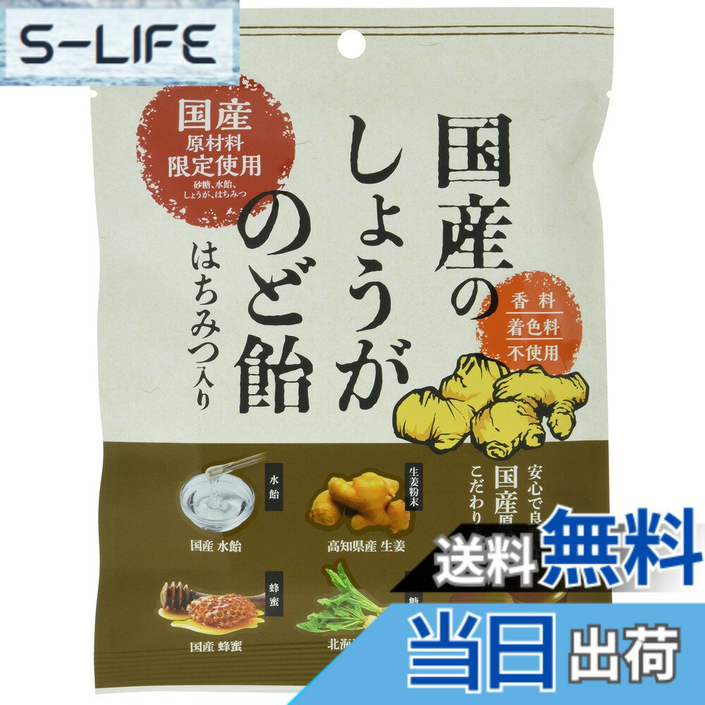 【送料無料】加藤製菓 国産しょうがのど飴 70gx10袋