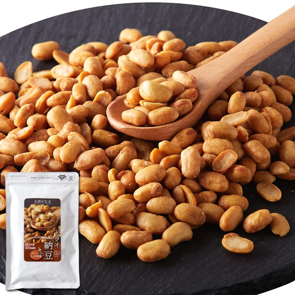 【送料無料】天然生活 ドライ納豆 (100g) 香ばしい醤油味 国産大豆 お菓子 おやつ 手軽にポリポリ 納豆スナック