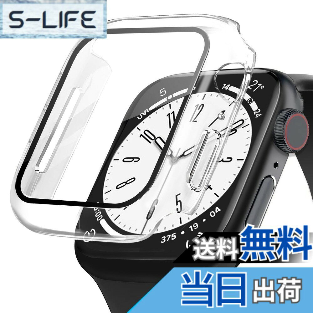 【送料無料】POLINK for Apple Watch用 ケース Series 11/10/9/8/7/6/5/4/SE3/SE2/SE 41mm PC素材 強化ガラス アップルウォッチ 保護用カバー 超薄型 高耐久 耐衝撃 高透過率 指紋防止 for Apple Watch用 カバー 全面保護 クリア