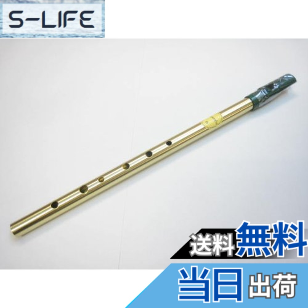 民族楽器コイズミ Feadog ティンホイッスル D管 笛 アイルランド アイリッシュホイッスル 民族楽器 色：ゴールド