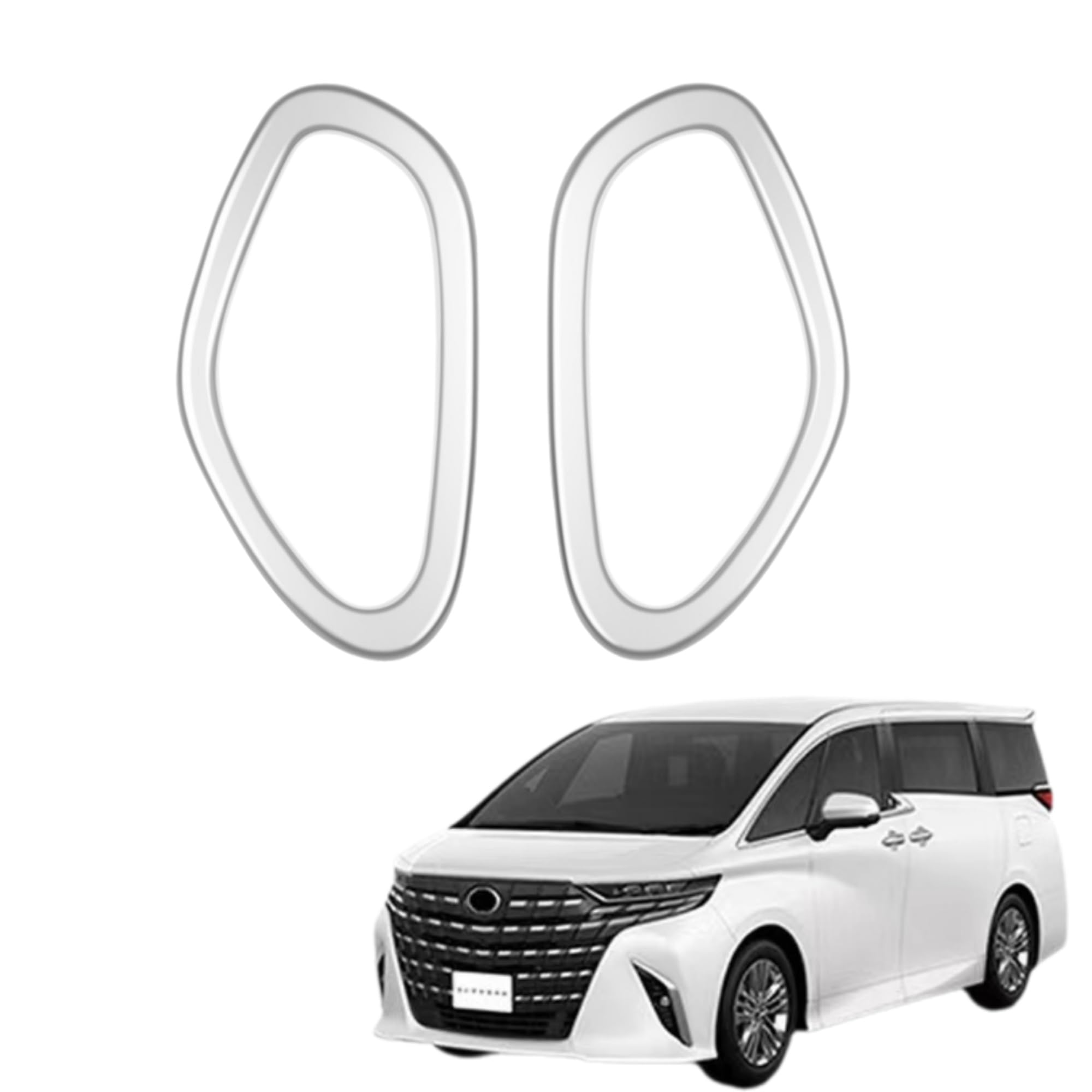 【送料無料】EopTatoo 新型 アルファード ヴェルファイア 40系に対応 専用 シートフックパネルカバー カスタムパーツ アクセサリー 室内装グッズ 色：シルバー、サイズ：シートフックパネルカバー