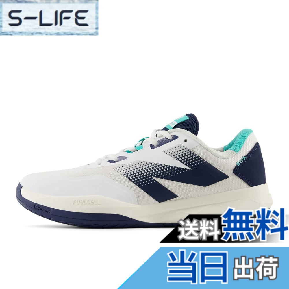 【送料無料】new balance(ニューバランス) メンズ 796 v4 MCH796 オールコート ハードコート 部活テニスシューズ 色：T4(WHITE)、サイズ：27.5 cm 2E
