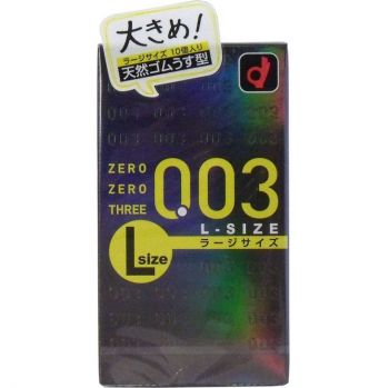 【オカモト　ゼロゼロスリー003　Lサイズ　コンドーム　10個入】